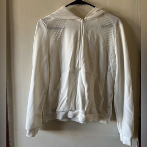 Shein white quarter zip size medium